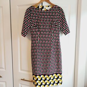 Hugo Boss Geometric Sheath Dress